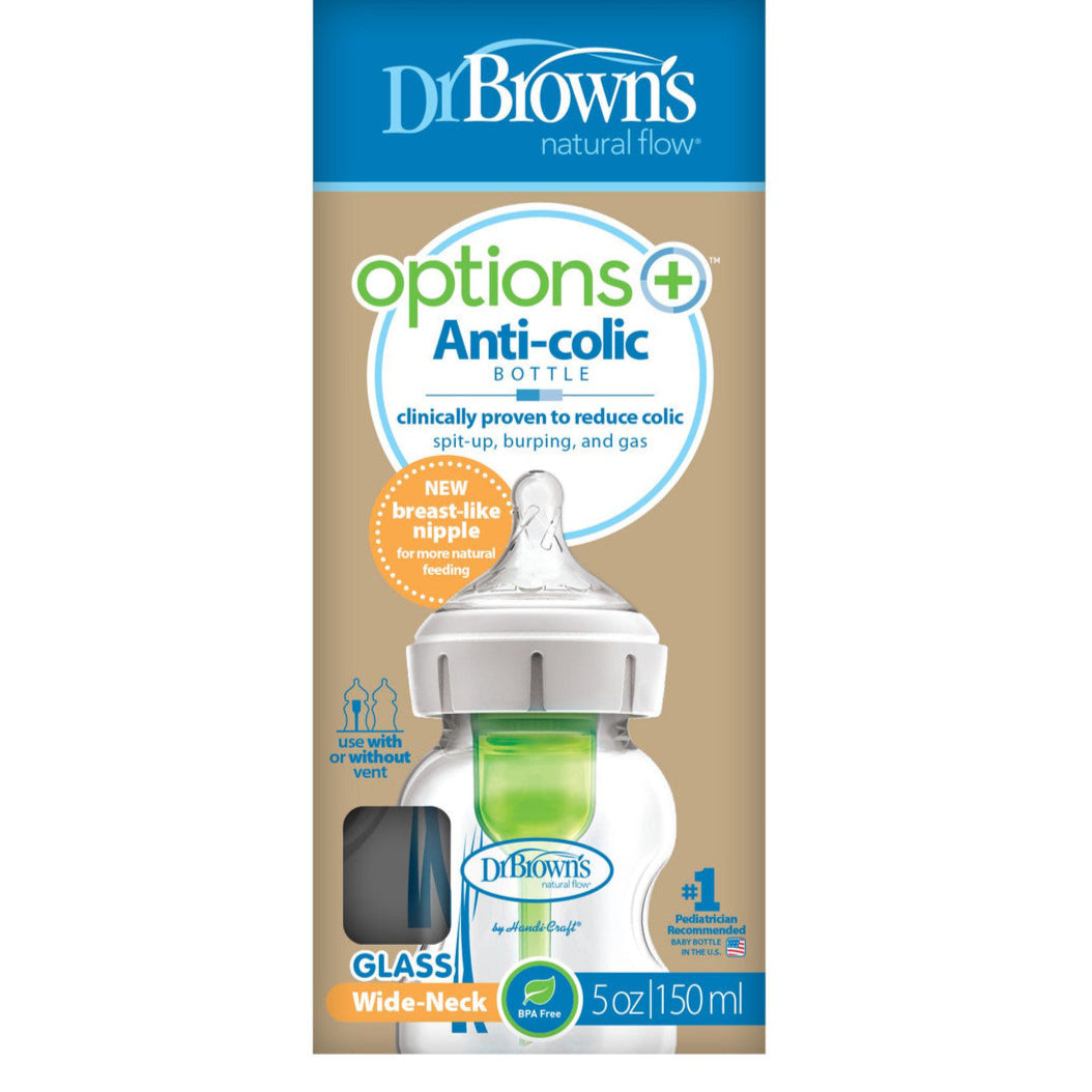Dr Brown's Options+ Anti-Colic 150ml Single Glass Bottle
