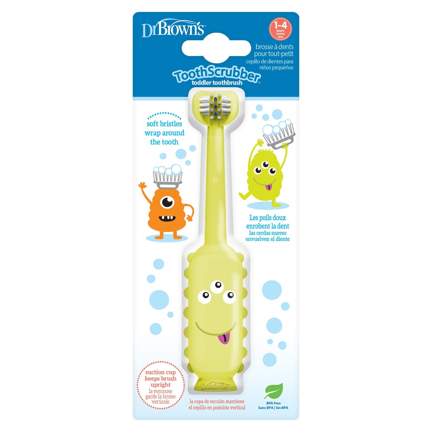 Dr Brown’s ToothScrubber™ Toddler Monster Green