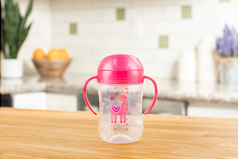 Dr Brown's Soft Spout Toddler Cup Pink Llama 270ml