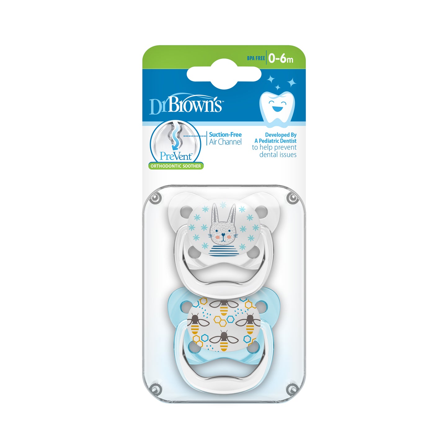 PreVent Butterfly Soothers Blue Bunny / Bee 0-6 Months