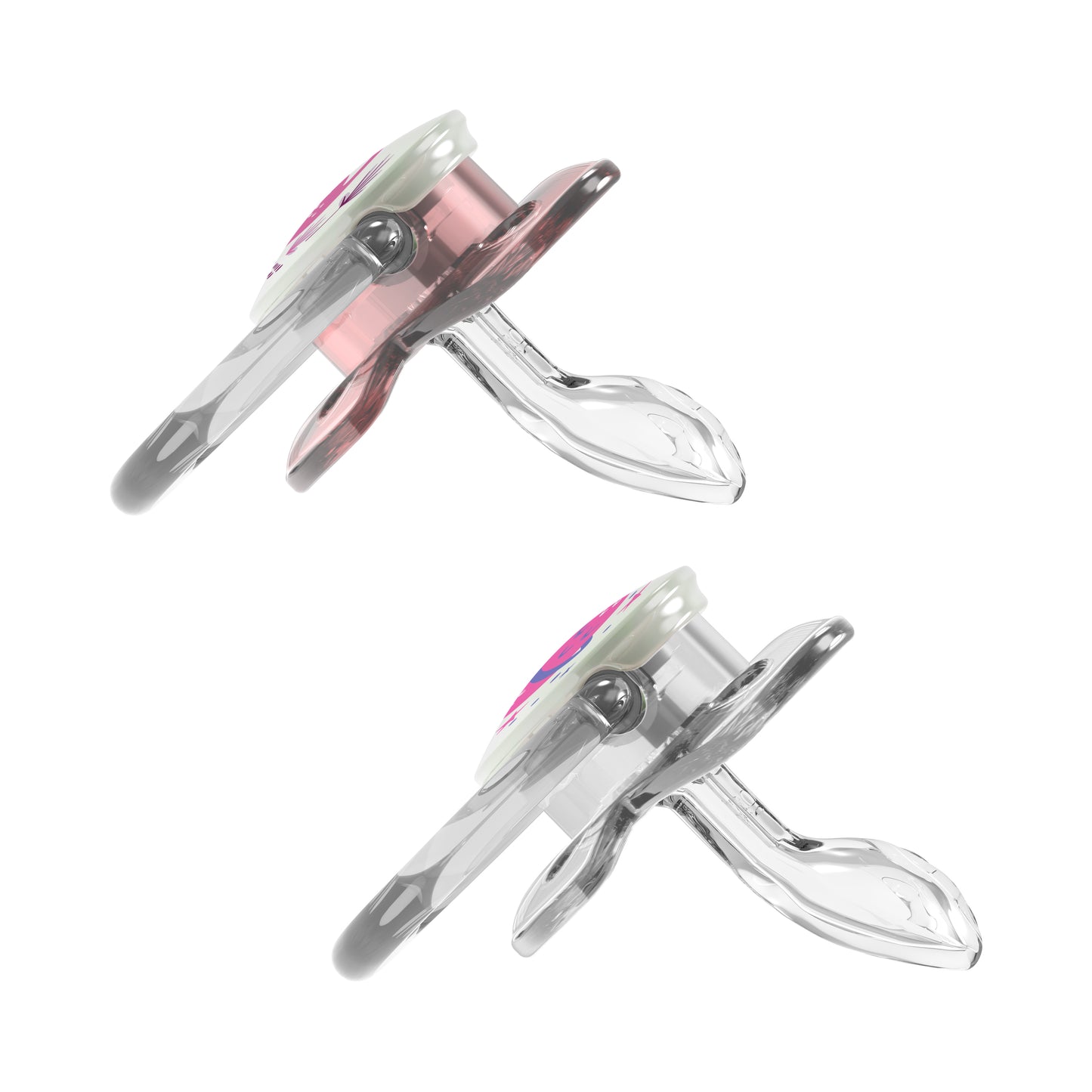 PreVent Glow In The Dark Butterfly Soothers Pink Dinosaur / Planet 6-18 Months