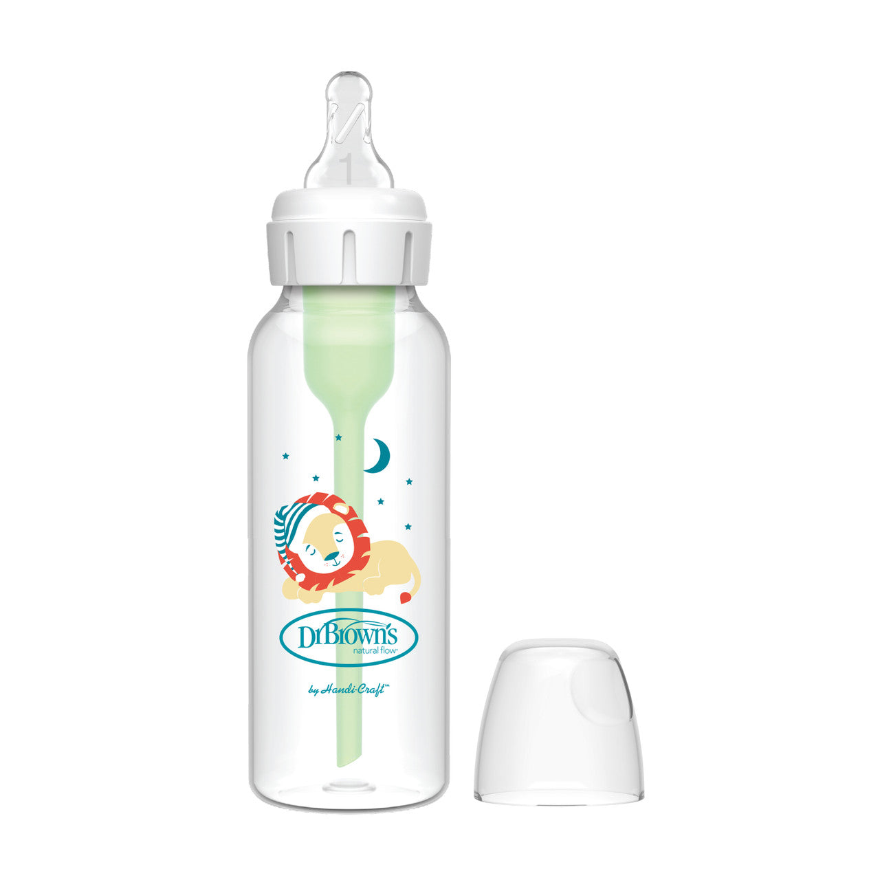 Dr Brown's Options+ Narrow Neck 250ml Single Bottle - Lion Design