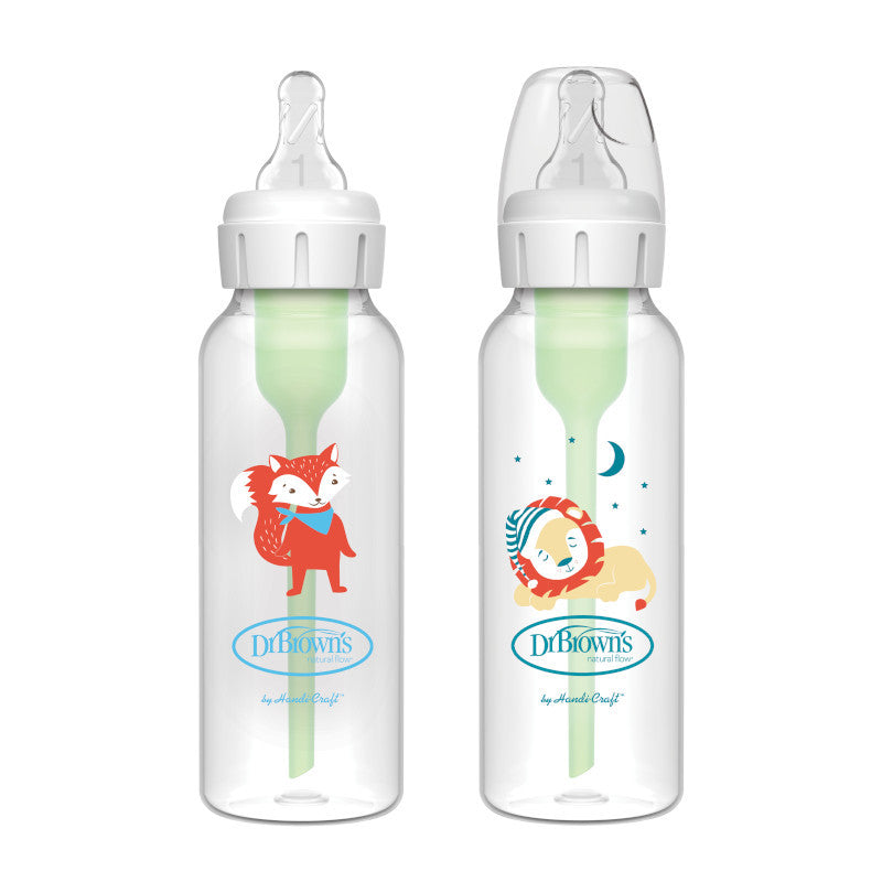 Dr Brown's Options+ Narrow Neck 250ml Twin Pack - Lion/Fox Design