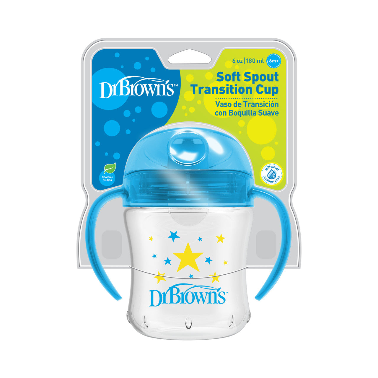 Dr Brown's Soft Spout Trainer Cup - Blue
