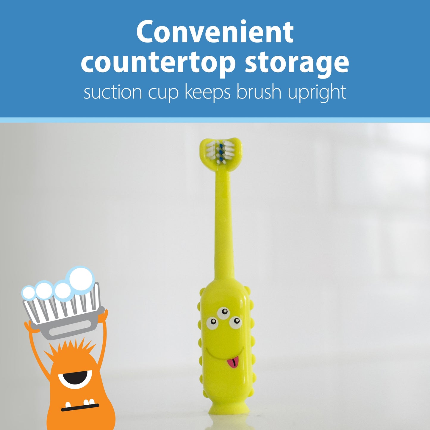 Dr Brown’s ToothScrubber™ Toddler Monster Green