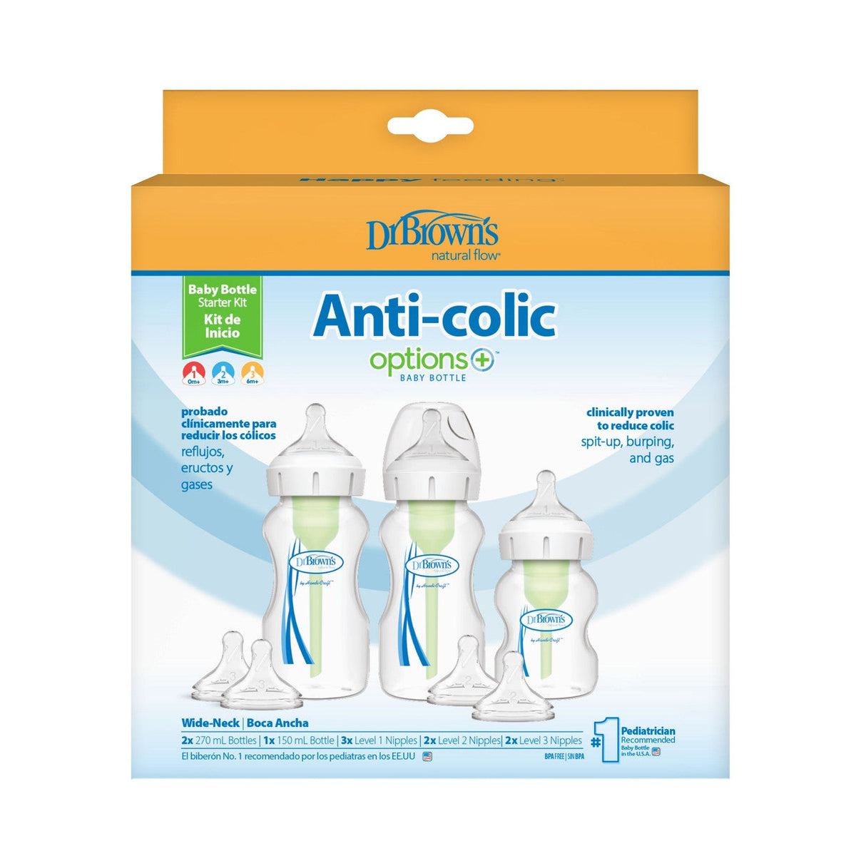 Colic Kit Instruments Dr Brown's Options+ Anti-Colic Starter Kit – Dr Browns