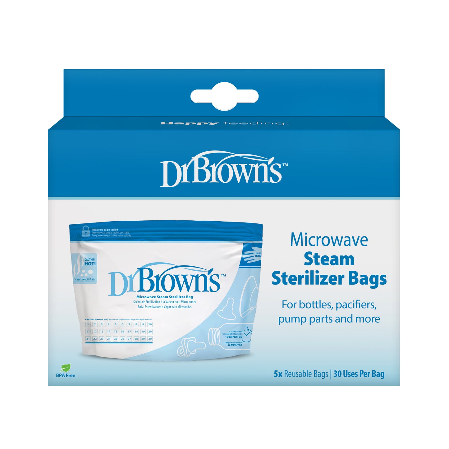 Dr Brown's Microwave Steam Steriliser Bags