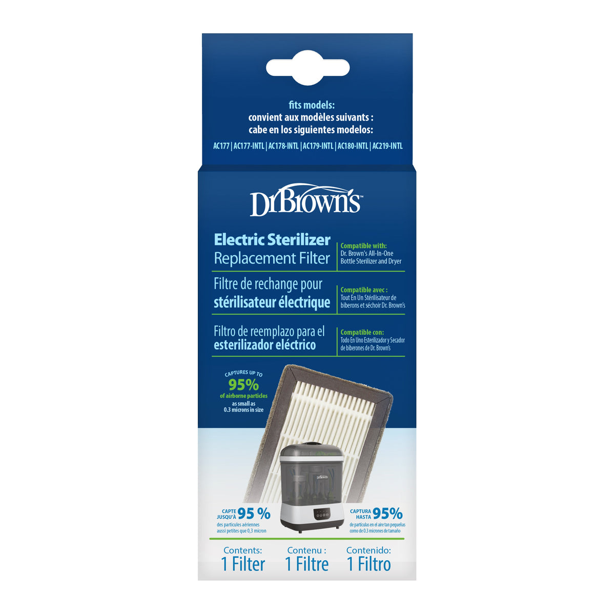 Dr Brown's Replacement HEPA Filter for Steam Steriliser and Dryer