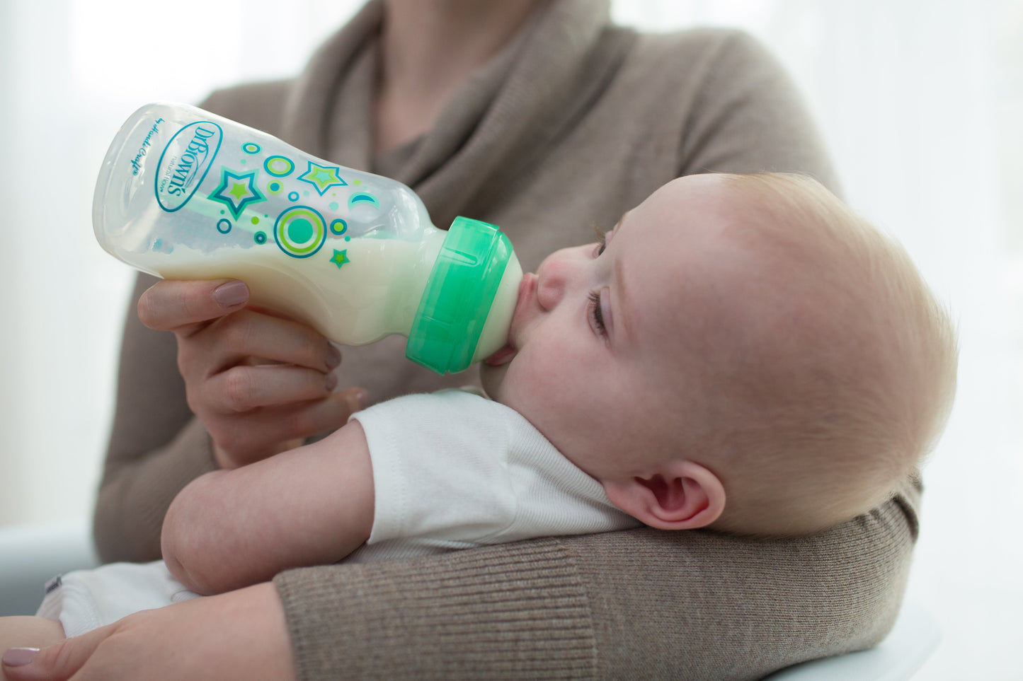 Dr. Brown's 270ml Wide-Neck Transition Bottle - Green Stars