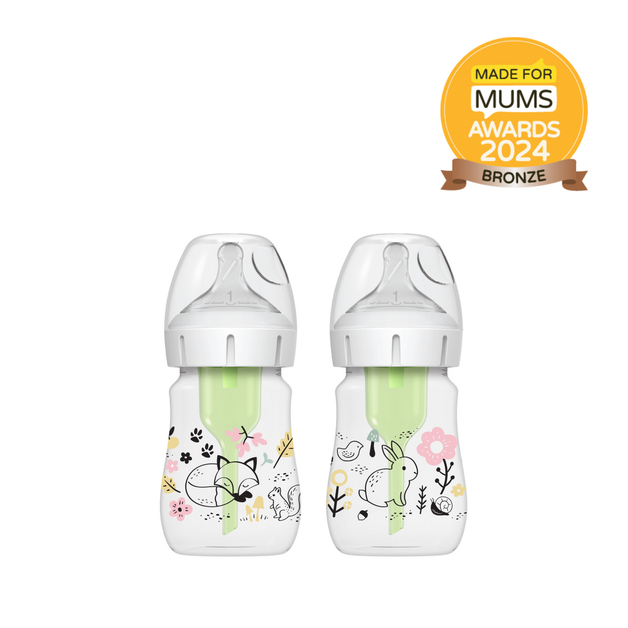 Dr. Brown's Anti-Colic Options+ Wide-Neck Baby Bottles, 9
