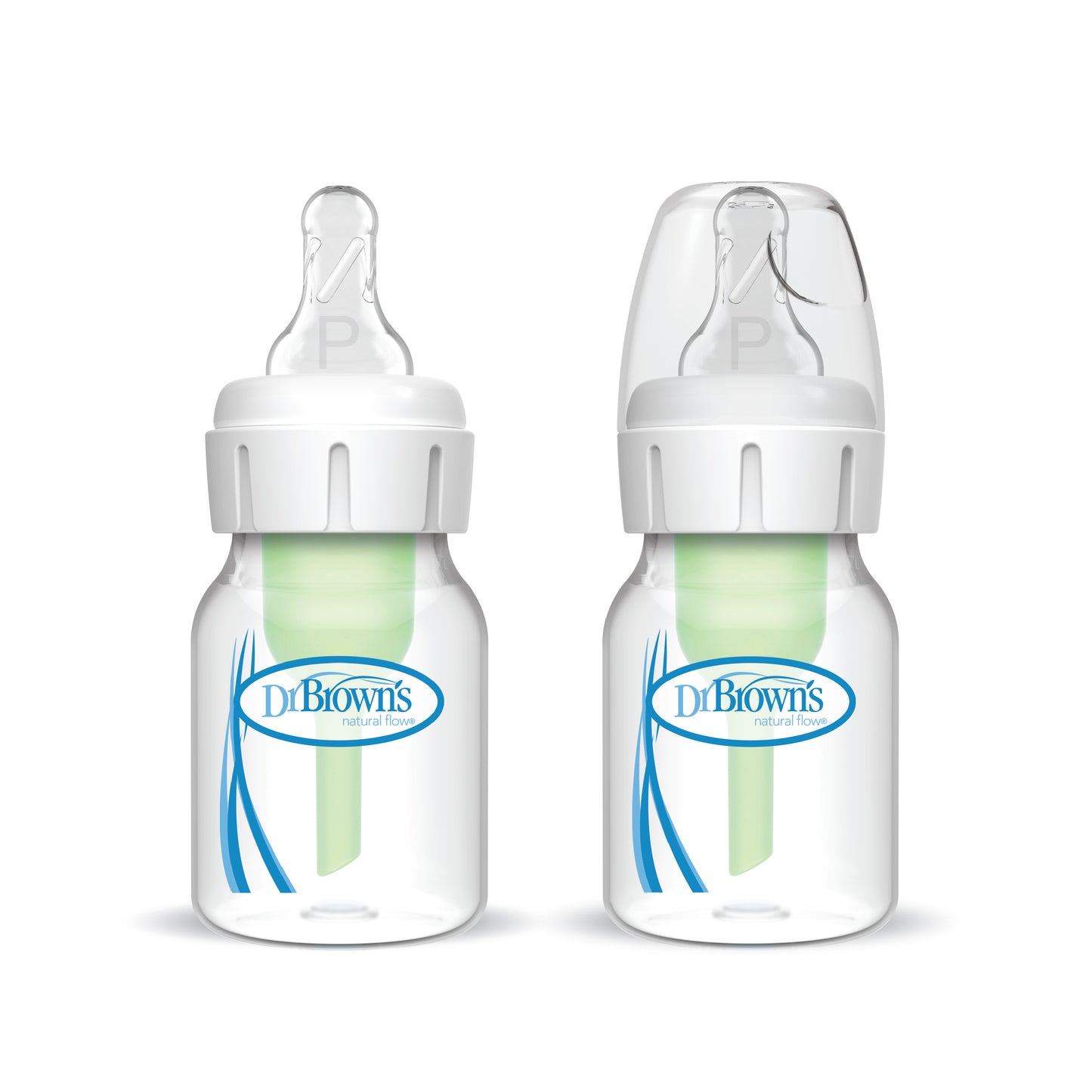 Dr. Brown’s Natural Flow® Anti-Colic Narrow Baby Bottle, 60ml with Preemie Flow™ Nipple