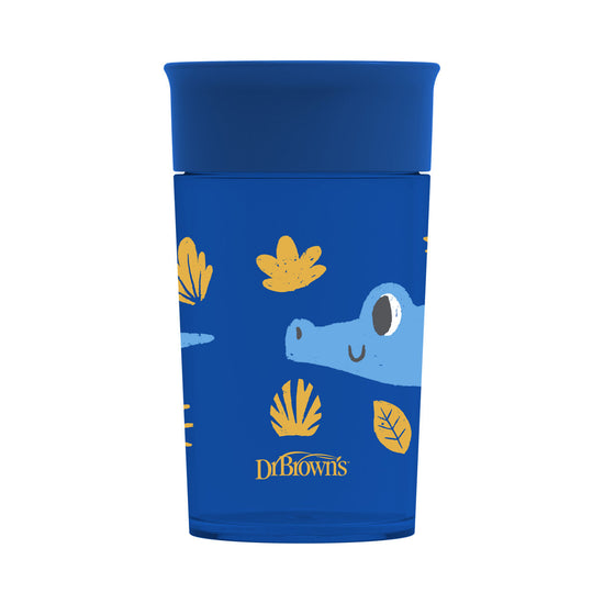 Dr Brown's Milestones Cheers360 Cup, 10oz/300ml,  Blue