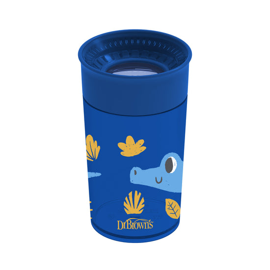 Dr Brown's Milestones Cheers360 Cup, 10oz/300ml,  Blue