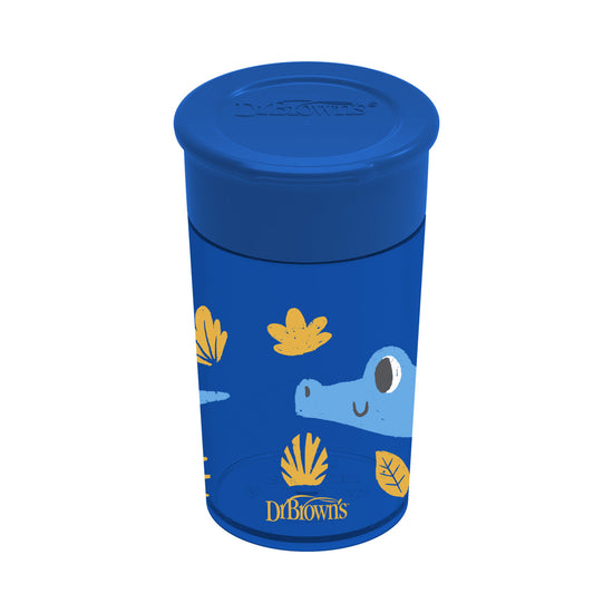Dr Brown's Milestones Cheers360 Cup, 10oz/300ml,  Blue