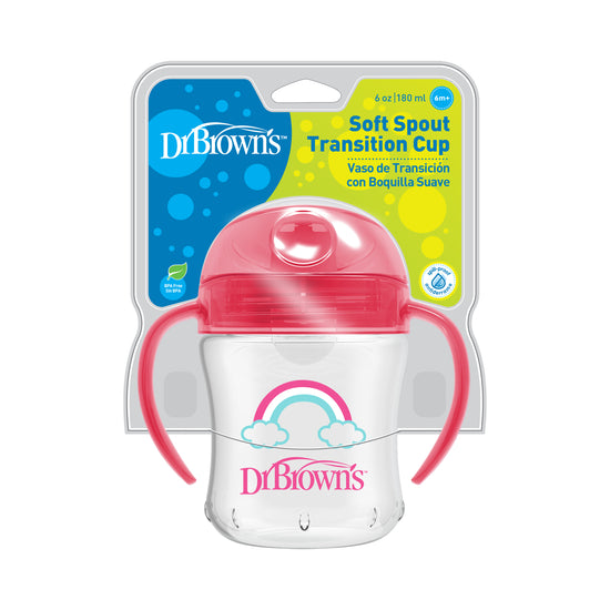 Dr Brown's Soft Spout Trainer Cup - Pink