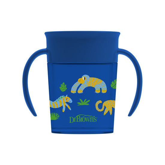 Dr Brown's Milestones Cheers360 Cup, 7oz/200ml,  Blue