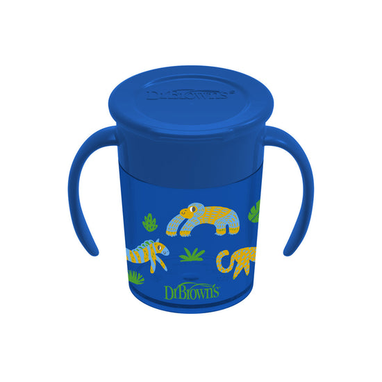 Dr Brown's Milestones Cheers360 Cup, 7oz/200ml,  Blue
