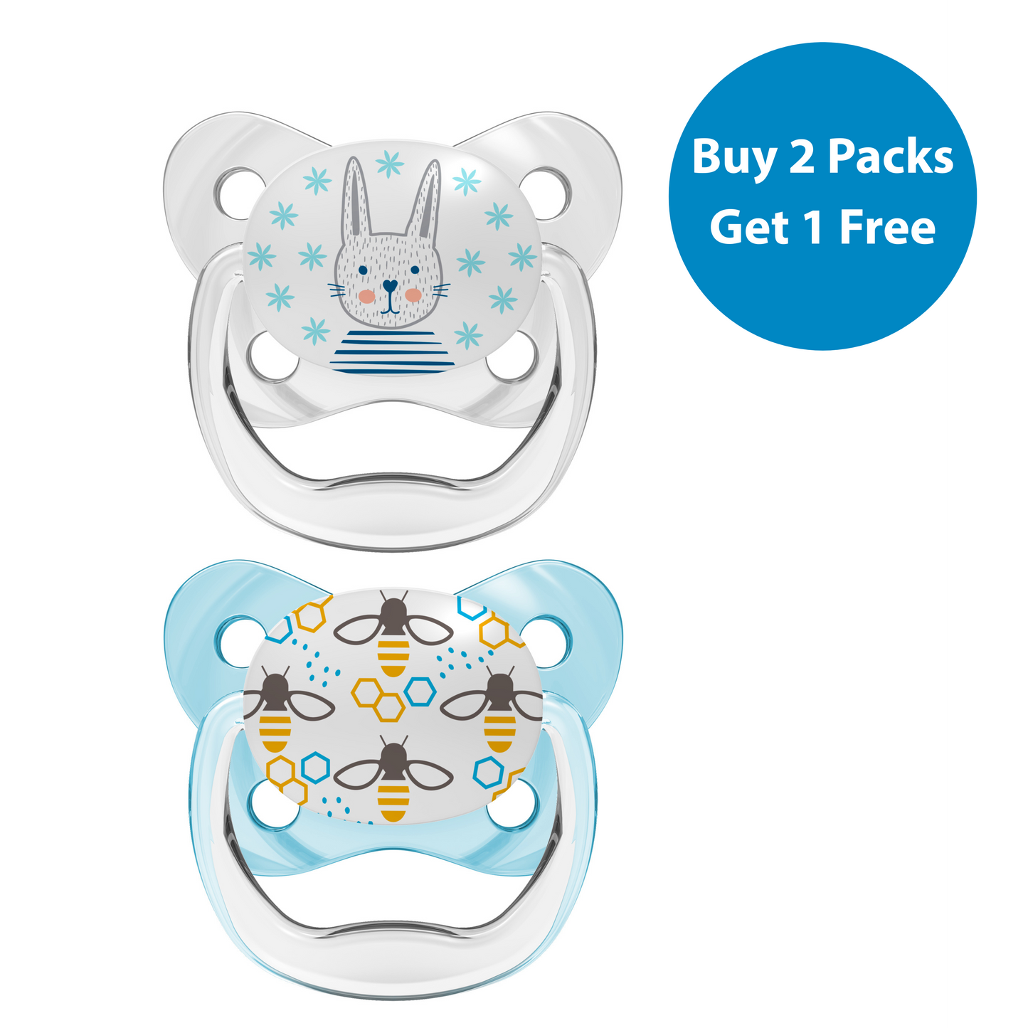 PreVent Butterfly Soothers Blue Bunny / Bee 0-6 Months