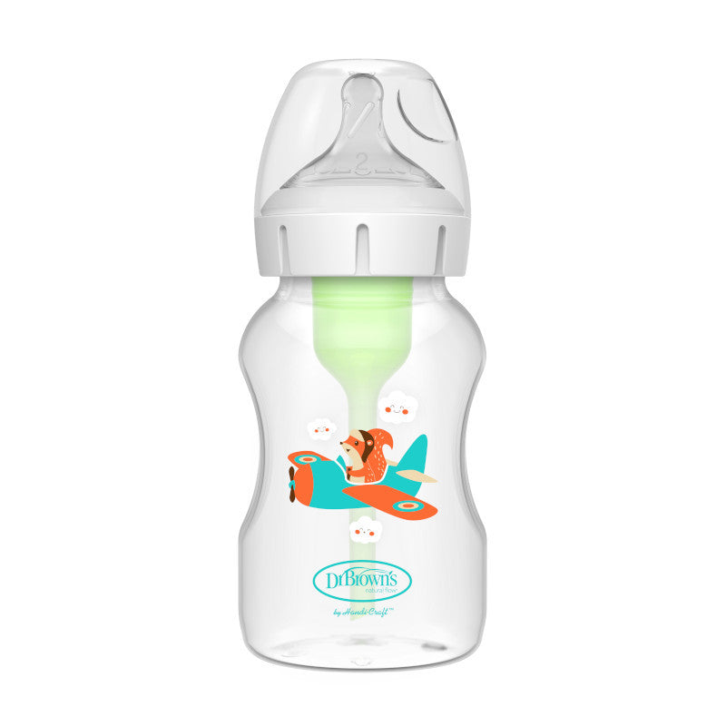 Dr Brown's Options+ Anti-Colic 330ml Baby Bottle - Squirrel