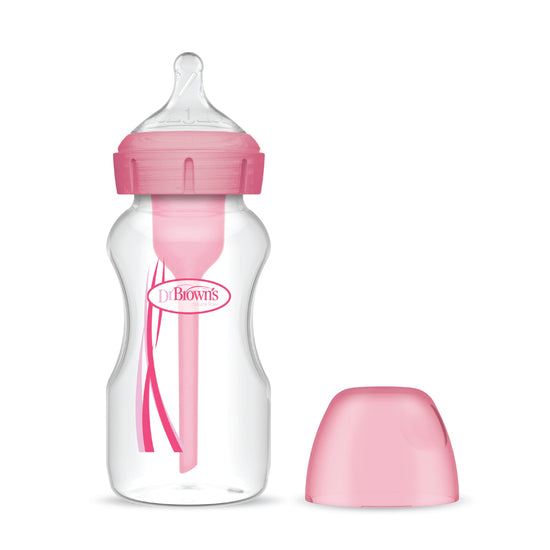Dr Brown's Options+ Single Bottle 270ml Pink