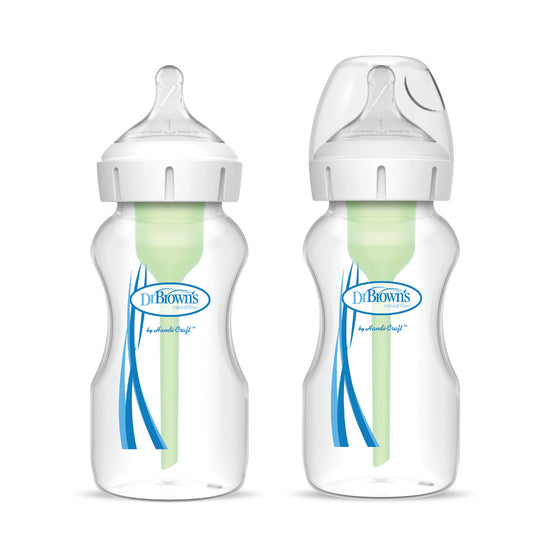 Dr Brown's Options+ Anti-Colic Baby Bottle 270ml Twin Pack