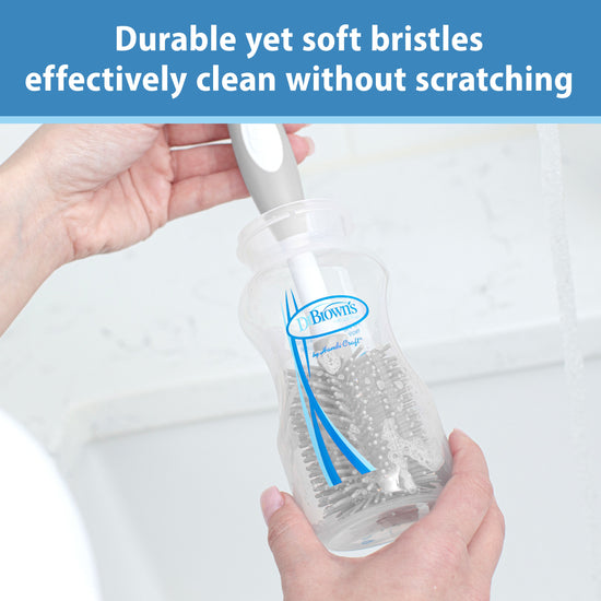 Dr Brown's Soft Touch Bottle Brush Grey