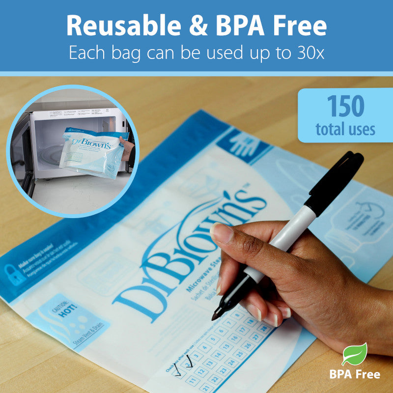 Dr Brown's Microwave Steam Steriliser Bags