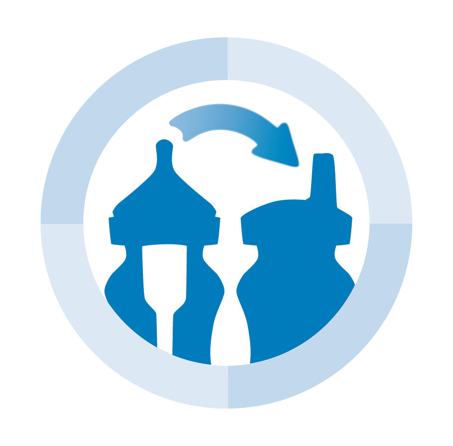 Dr. Brown's 270ml Wide-Neck Transition Bottle - Green Stars