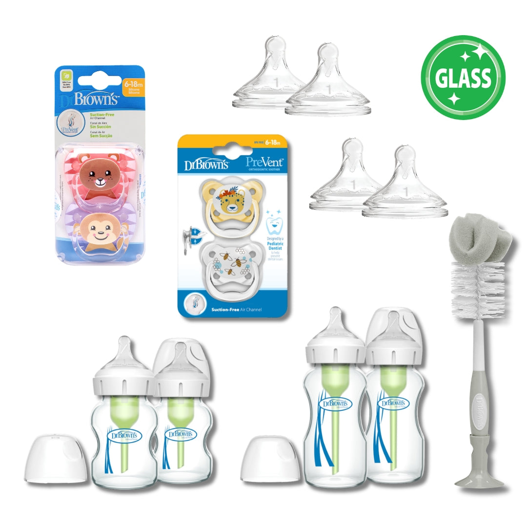 Dr Brown's Wide Neck Glass Bundle