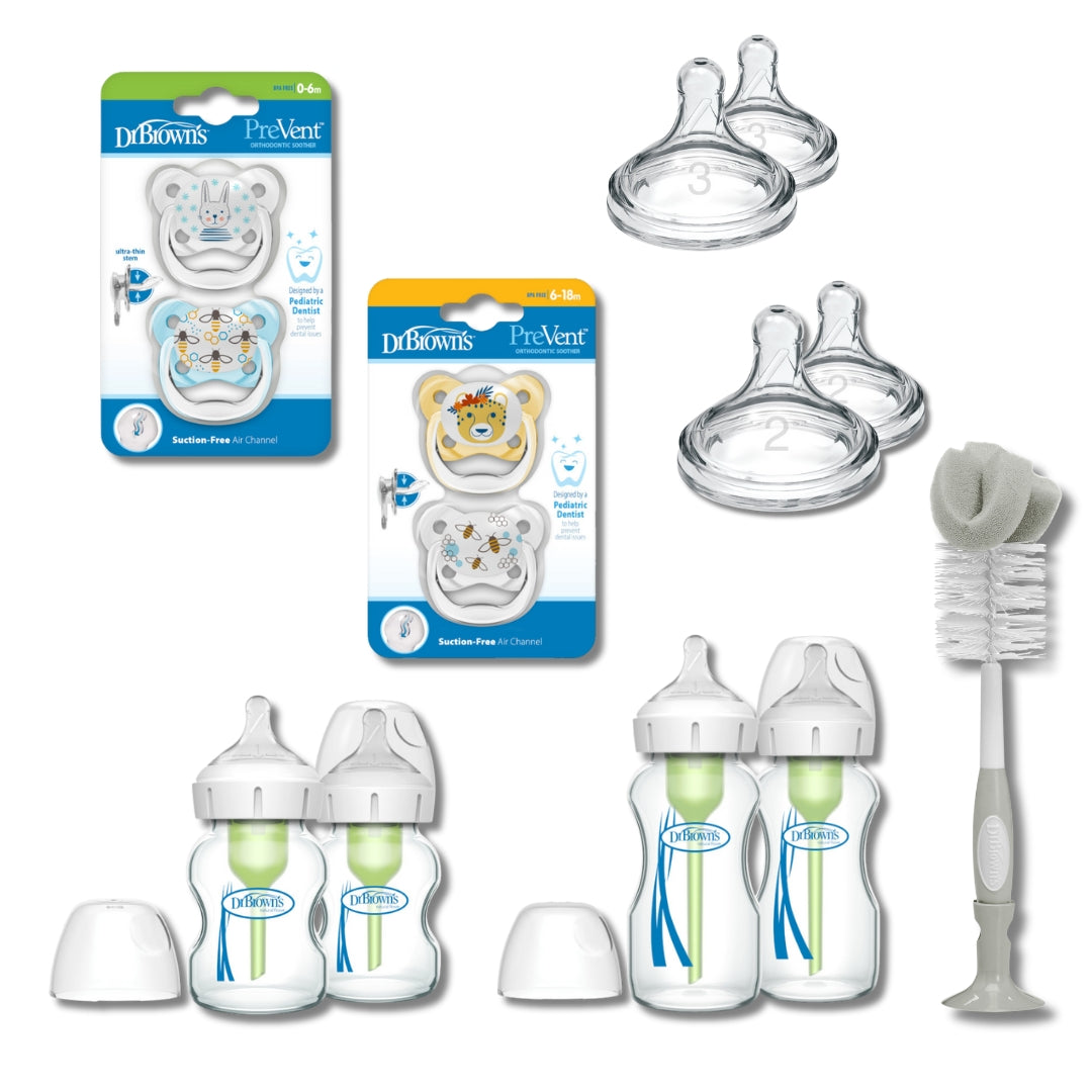 Dr Brown's Wide Neck Glass Starter Set