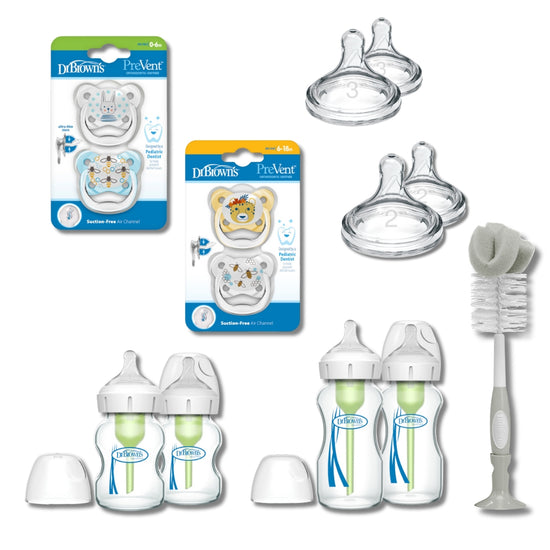 Dr Brown's Wide Neck Glass Starter Set